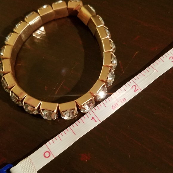 Silver rhinestone sparkle faux diamond bracelet - Picture 8 of 8